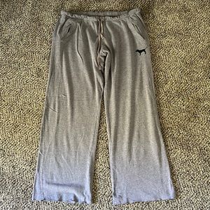 PINK Gray sweatpants